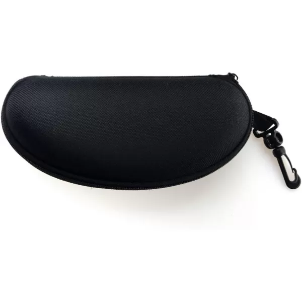 Sunglasses Soft Case Zipper Eyeglasses Case w/Hook &amp; Belt Clip | for Medium to Large Frames | Men &amp; Women