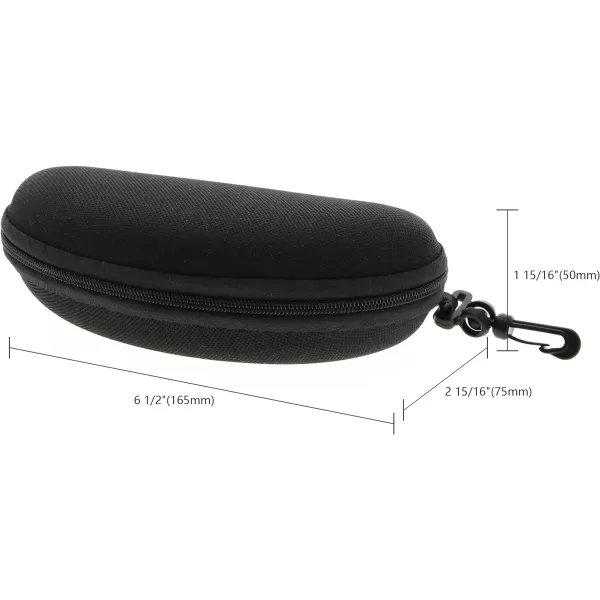 Sunglasses Soft Case Zipper Eyeglasses Case w/Hook &amp; Belt Clip | for Medium to Large Frames | Men &amp; Women