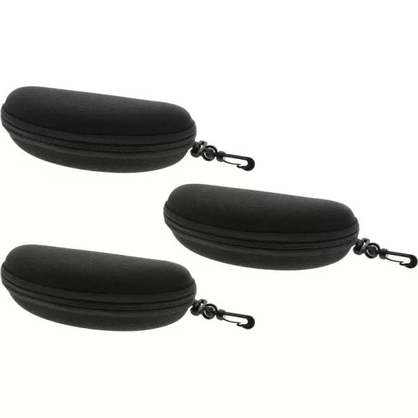 Sunglasses Soft Case Zipper Eyeglasses Case w/Hook &amp; Belt Clip | for Medium to Large Frames | Men &amp; Women