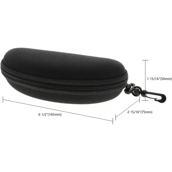 Sunglasses Soft Case Zipper Eyeglasses Case w/Hook &amp; Belt Clip | for Medium to Large Frames | Men &amp; Women