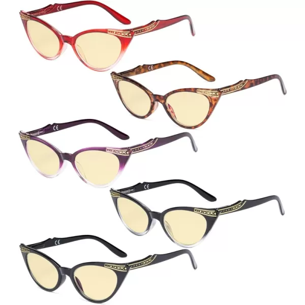 +0.00 Blue Light Blocking-b60-5 Pairs