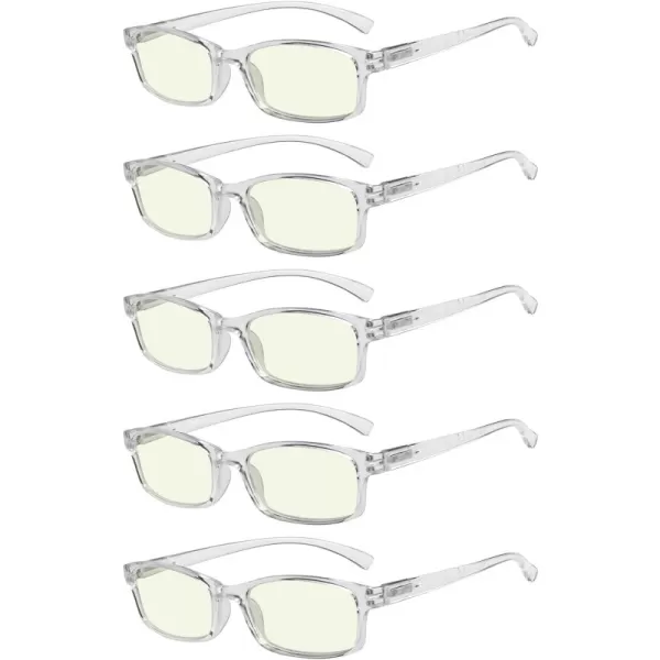 Blue Light Blocking Lens-transparent-5 Pairs