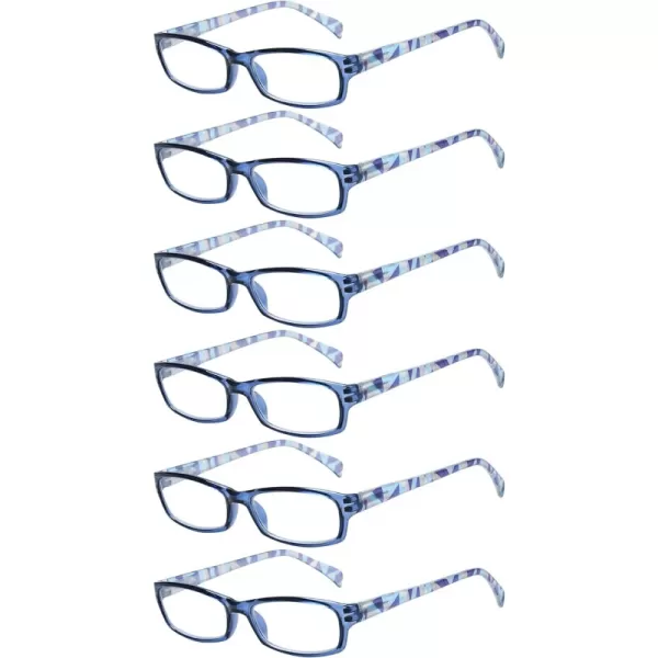 +0.75 6 Pairs Blue