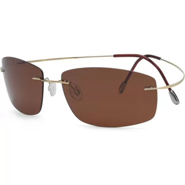 Eyekepper Rimless Titanium Frame Polarized Sunglasses Grey Lens