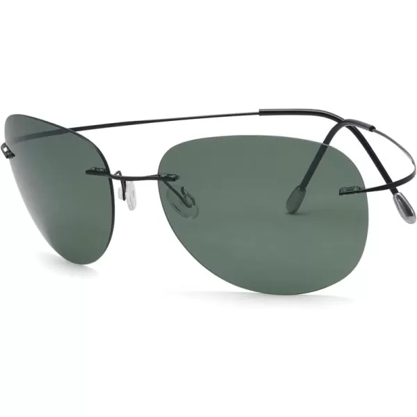Eyekepper Rimless Titanium Frame Polarized Sunglasses Grey Lens