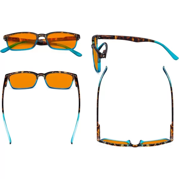 Eyekepper Design Blue Light Blocking Glasses Women Men - Anti UV Ray Cut Digital Screen Glare Computer Readers with Yellow Filter Lens - Black +2.25