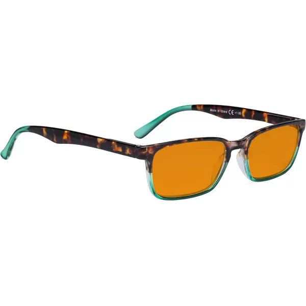 Eyekepper Design Blue Light Blocking Glasses Women Men - Anti UV Ray Cut Digital Screen Glare Computer Readers with Yellow Filter Lens - Black +2.25