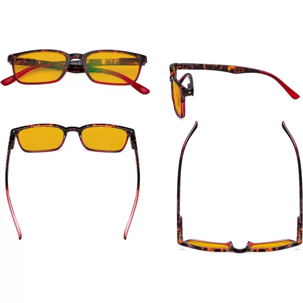 Eyekepper Design Blue Light Blocking Glasses Women Men - Anti UV Ray Cut Digital Screen Glare Computer Readers with Yellow Filter Lens - Black +2.25