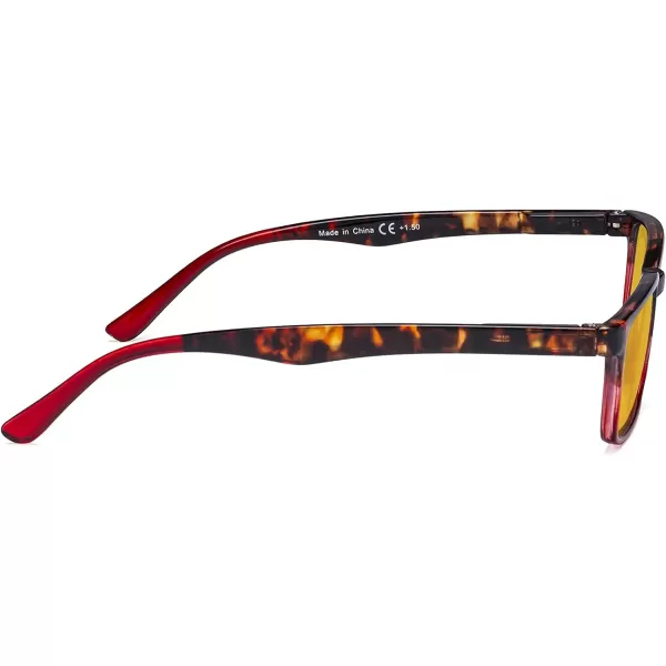 Eyekepper Design Blue Light Blocking Glasses Women Men - Anti UV Ray Cut Digital Screen Glare Computer Readers with Yellow Filter Lens - Black +2.25