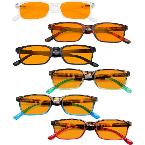 Eyekepper Design Blue Light Blocking Glasses Women Men - Anti UV Ray Cut Digital Screen Glare Computer Readers with Yellow Filter Lens - Black +2.25