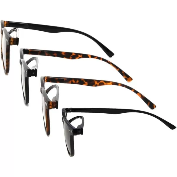 Eyekepper 5-pack Blue Light Blocking Reading Glasses for Women Orange Tinted +1.00