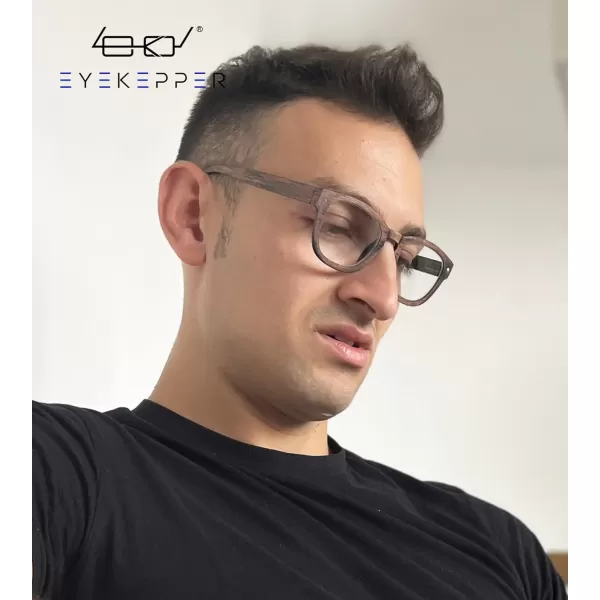 Eyekepper Reading Glasses Professor Vintage Style Spring Hinges Arms