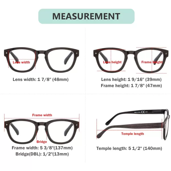 Eyekepper Reading Glasses Professor Vintage Style Spring Hinges Arms