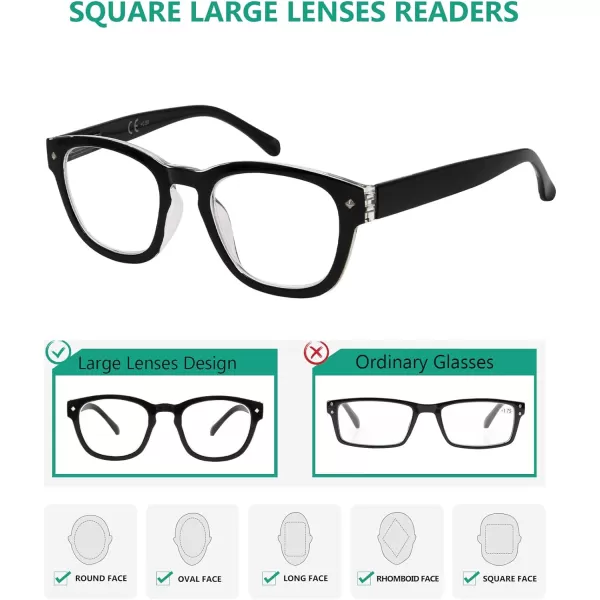 Eyekepper Reading Glasses Professor Vintage Style Spring Hinges Arms