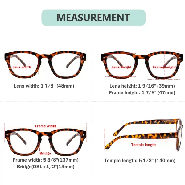 Eyekepper Reading Glasses Professor Vintage Style Spring Hinges Arms