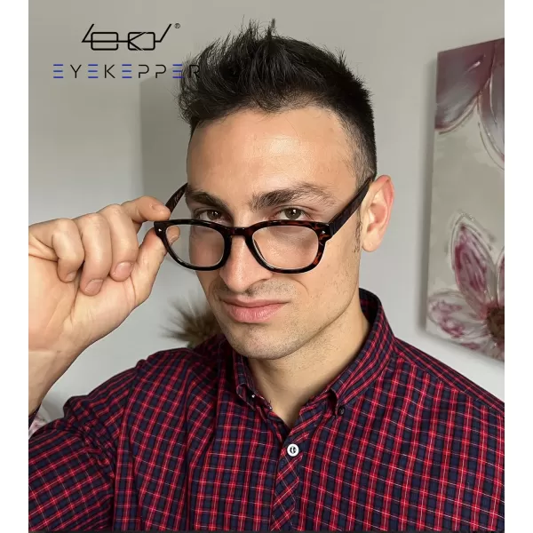 Eyekepper Reading Glasses Professor Vintage Style Spring Hinges Arms