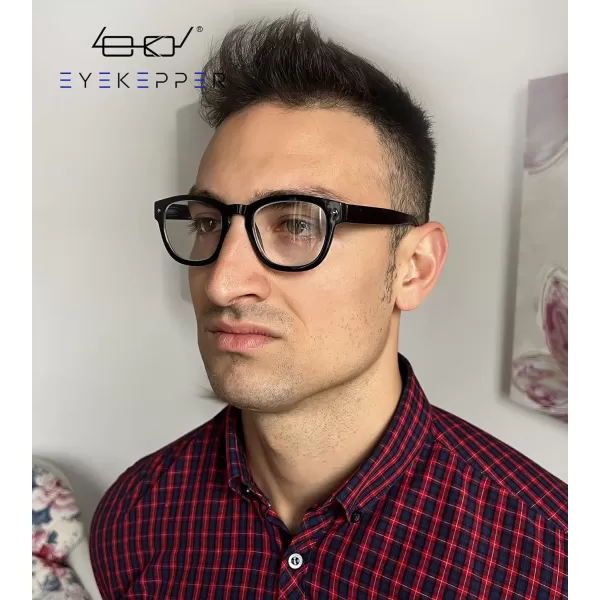 Eyekepper Reading Glasses Professor Vintage Style Spring Hinges Arms