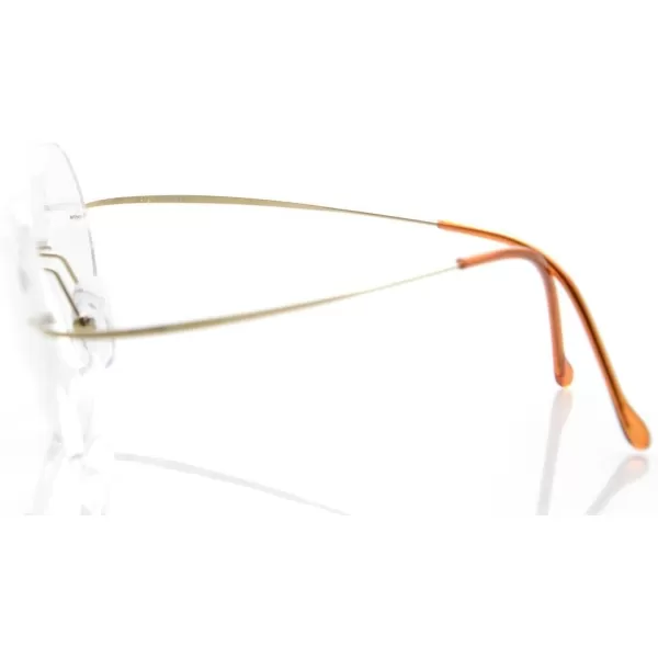 Eyekepper Titanium Rimless Round Reading Sunglasses Sunshine Readers Grey Lens