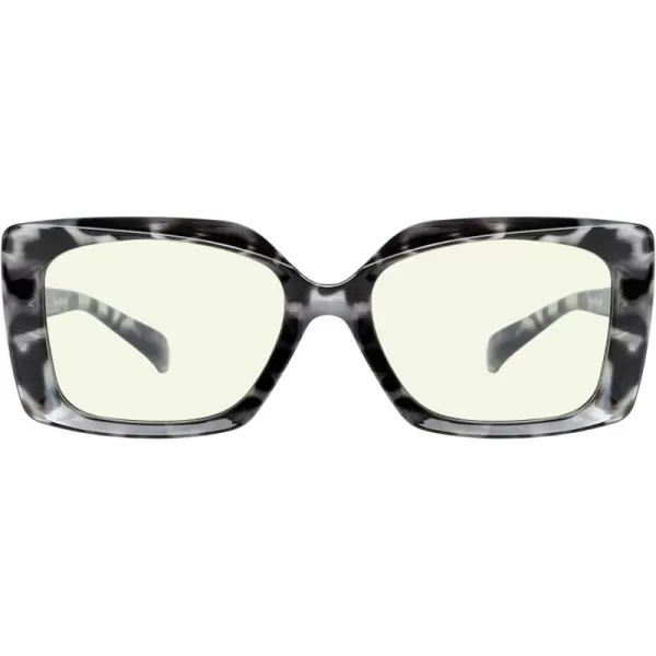 Eyekepper Blue Light Filter Glasses for Women Reading Design Readers Block Blue Rays Eyeglasses - Grey Tortoise +2.50