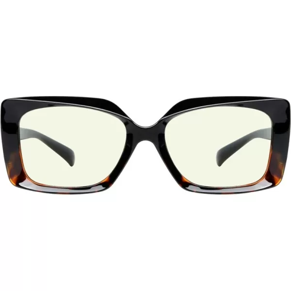 Eyekepper Blue Light Filter Glasses for Women Reading Design Readers Block Blue Rays Eyeglasses - Grey Tortoise +2.50
