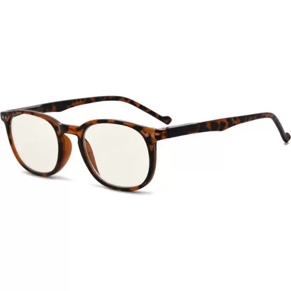 Eyekepper Blue Light Filter Reading Glasses for Women Men Reading Computer Screen Glare Blocking Vintage Small Frame Digital Readers，Tortoise