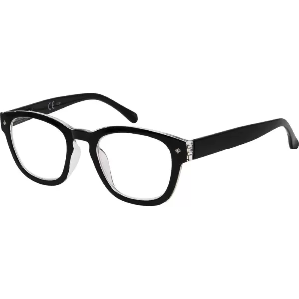 Eyekepper Reading Glasses Professor Vintage Style Spring Hinges Arms