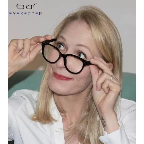 Eyekepper Oversize Reading Glasses Women Stylish Readers - Red +2.50