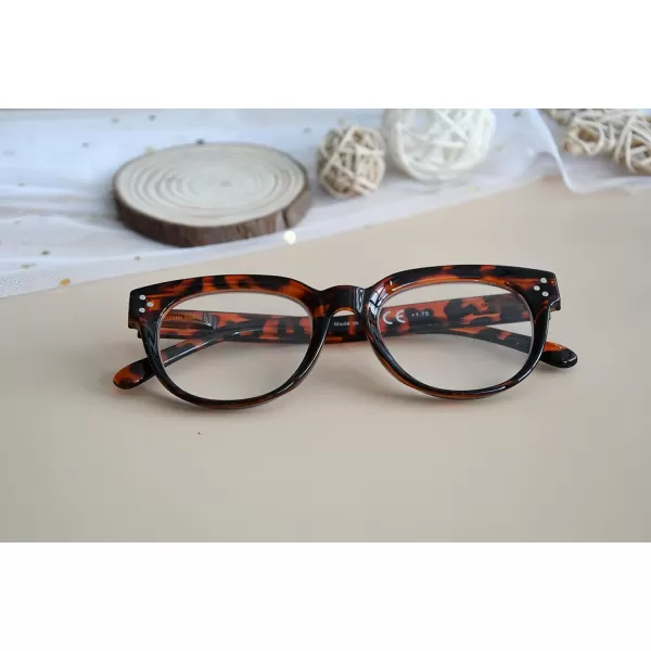 Eyekepper Oversize Reading Glasses Women Stylish Readers - Red +2.50