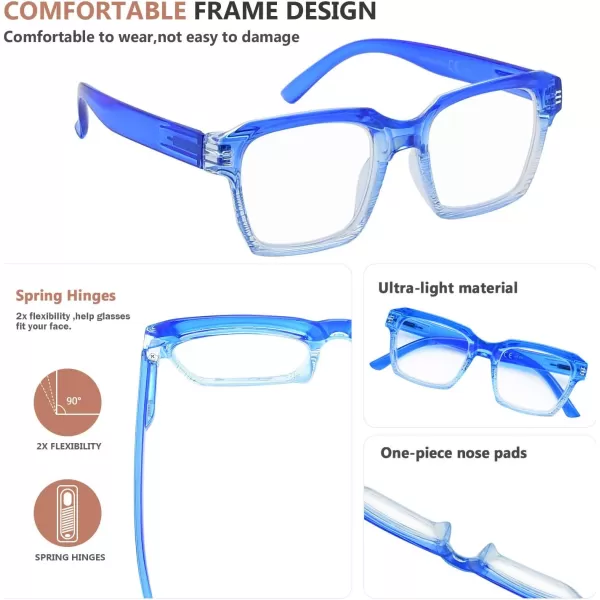 Eyekepper Reading Glasses for Women - Large Frame Ladies Readers - Green +2.50