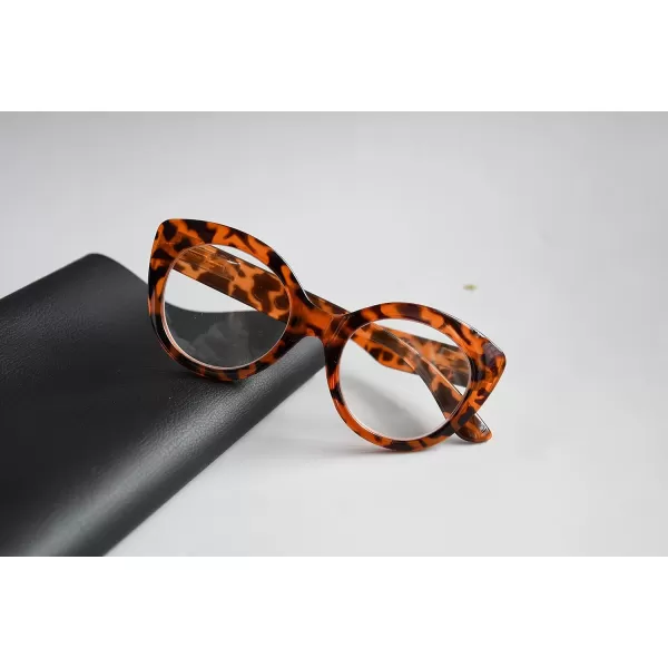 Eyekepper Round Reading Glasses for Women Large Frame Readers - Pink +1.75