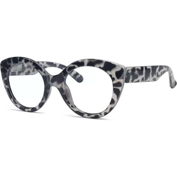 Eyekepper Round Reading Glasses for Women Large Frame Readers - Pink +1.75