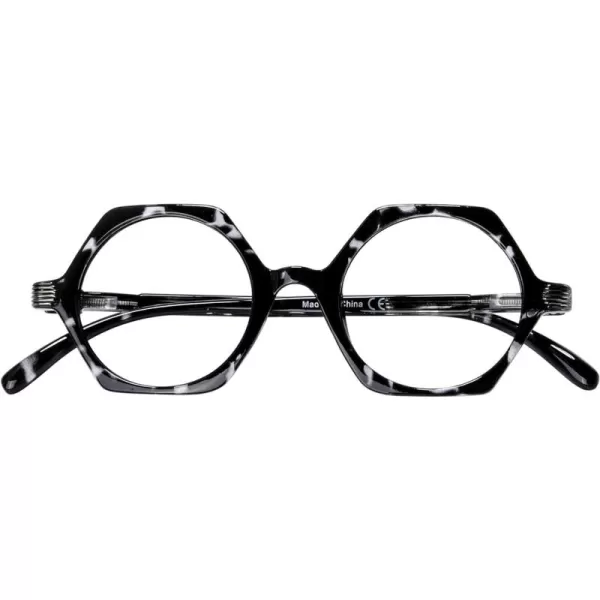Eyekepper Vintage Design Glasses for Women Reading - Retro Reading Eyeglasses Small Lens Readers Men - Yellow Tortoise +2.00