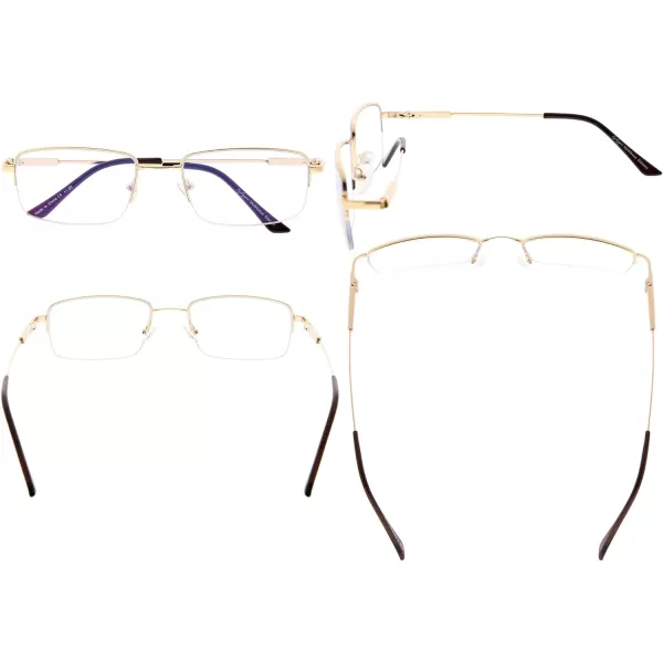 Eyekepper Progressive Readers 3 Levels Vision Multifocus Glasses Anti UV Reading Glasses Men Bendable Memory Frame