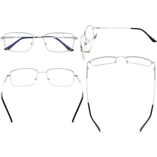 Eyekepper Progressive Readers 3 Levels Vision Multifocus Glasses Anti UV Reading Glasses Men Bendable Memory Frame