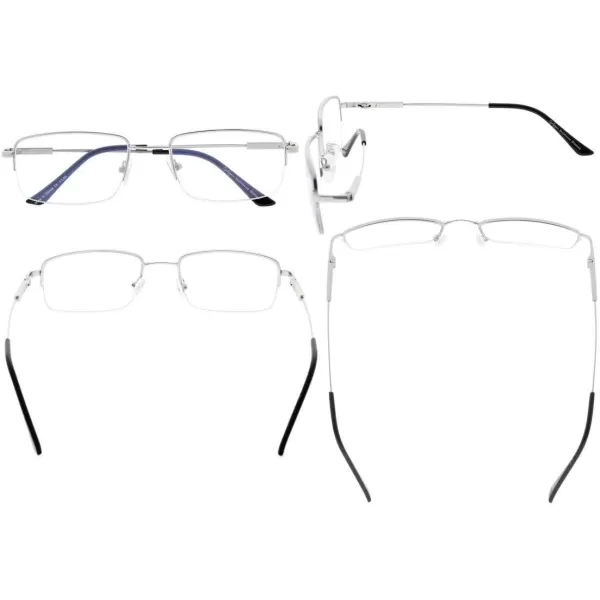 Eyekepper Progressive Readers 3 Levels Vision Multifocus Glasses Anti UV Reading Glasses Men Bendable Memory Frame