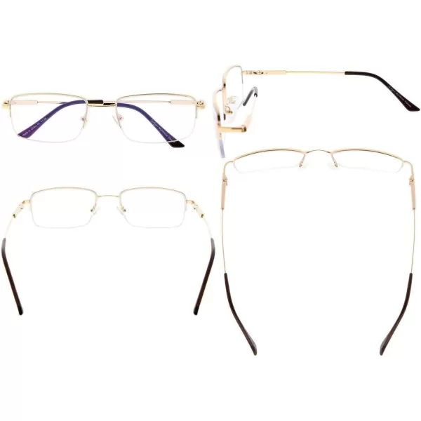 Eyekepper Progressive Readers 3 Levels Vision Multifocus Glasses Anti UV Reading Glasses Men Bendable Memory Frame