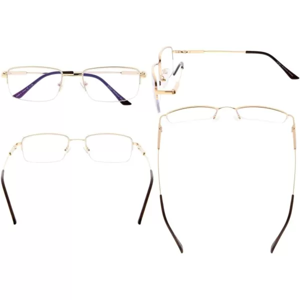 Eyekepper Progressive Readers 3 Levels Vision Multifocus Glasses Anti UV Reading Glasses Men Bendable Memory Frame