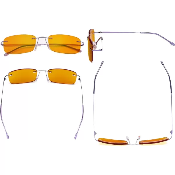 Eyekepper Progressive Readers 3 Levels Vision Multifocus Glasses Anti UV Reading Glasses Men Bendable Memory Frame
