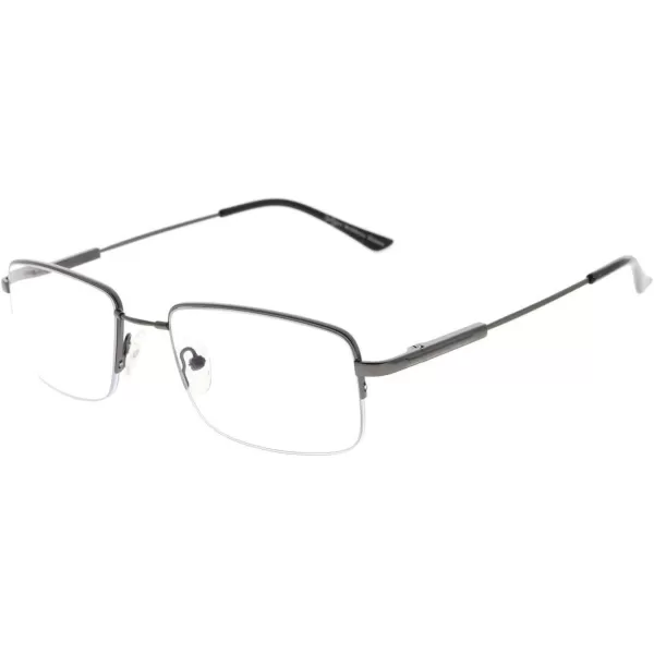 Eyekepper Progressive Readers 3 Levels Vision Multifocus Glasses Anti UV Reading Glasses Men Bendable Memory Frame