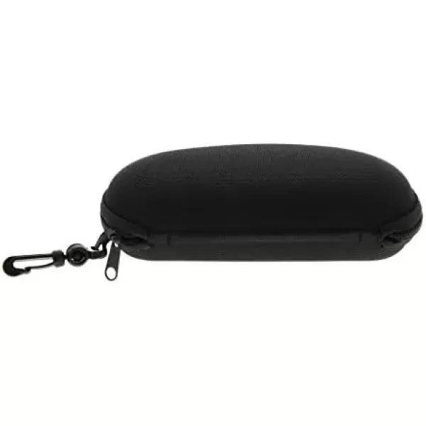 imageSunglasses Soft Case Zipper Eyeglasses Case wHook ampamp Belt Clip  for Medium to Large Frames  Men ampamp WomenBlack 2 Pcs