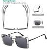 imageEyekepper 4pack Bifocal Reading Glasses Blue Light Blocking Thin Metal Hollow Frame Bifocal Readers4 Pack Mixedcolor Grey Lens