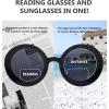 imageEyekepper 4pack Bifocal Reading Glasses Women Round Bifocal Readers4 Pack Grey Lens Mix Color
