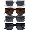 imageEyekepper 4pack Bifocal Reading Glasses Women Stylish Bifocal Readers4 Pack Grey Lens Mix Color