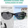 imageEyekepper BiFocal Sunshine Readers Fashion Bifocal SunglassesBlackclear Frame