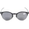 imageEyekepper Key Hole Style SpringHinged Round Bifocal Sunglasses Reading under the Sun Tinted Lens ReadersBlackclear