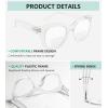 imageEyekepper Large Frame Bifocal Reading Glasses Women Oversize Bifocal ReadersTransparent