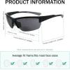 imageEyekepper TR90 Frame Bifocal Sports Sunglasses Baseball Running Fishing Driving Golf Softball Hiking Sunshine ReadersBlack FrameGrey Arm