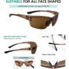 imageEyekepper TR90 Frame Bifocal Sports Sunglasses Baseball Running Fishing Driving Golf Softball Hiking Sunshine ReadersMatte Brown