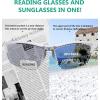 imageEyekepper TR90 Frame Bifocal Sports Sunglasses Baseball Running Fishing Driving Golf Softball Hiking Sunshine ReadersMatte Transparent