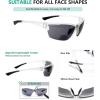 imageEyekepper TR90 Frame Bifocal Sports Sunglasses Baseball Running Fishing Driving Golf Softball Hiking Sunshine ReadersMatte Transparent